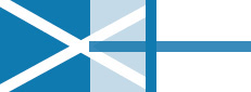 scottish and finnish flags together